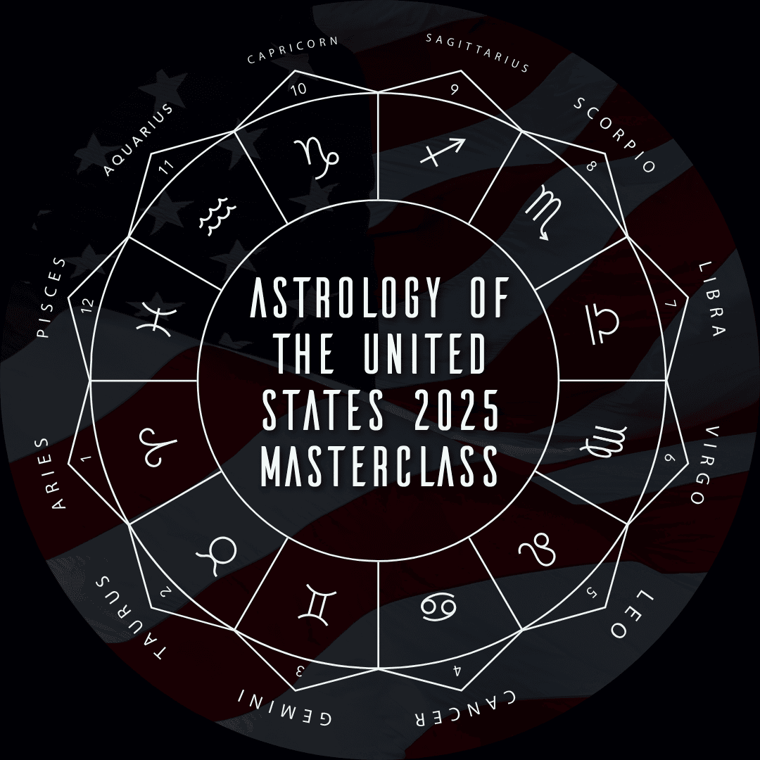 USA Astrology 2025 square black